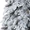 7ft. Pre-Lit Flocked Montana Down Swept Spruce & Pinecones Artificial Christmas Tree with Clear LED Lights